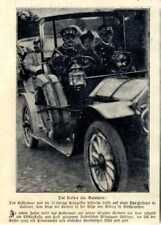 Kaiser Wilhelm II. mit Tochter u.Chauffeur auf Spazierfahrt in Cadinen von 1907