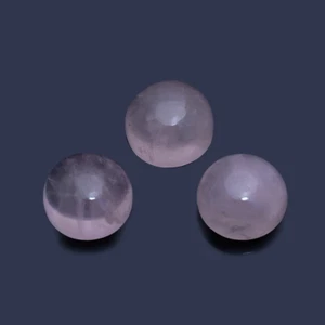 10x10 MM Natural Pink Rose Quartz Round Cabochons,Flawless Polished,10 PCS. - Picture 1 of 4
