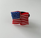 Original Doodles Croc/Shoe Charm: Flag of United States of America, new unused