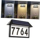 Solar Address Sign, Lighted House Numbers Waterproof, 3-Color Lighting Modes 1
