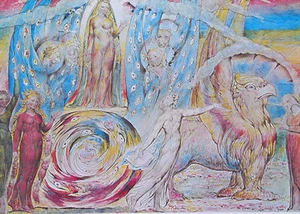 William Blake, Romantic Mystic• Poster BEATRICE ADDRESSING DANTE•Poster 22x28 - Picture 1 of 1