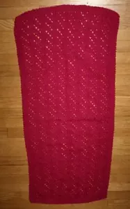 New Handmade Knitted Fuchsia Color Woman's Shawl - Picture 1 of 1
