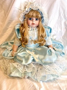 KAIS Treasured Heirloom Collection Michael Reid Signed Porcelain Sarah Doll 26” - Picture 1 of 19