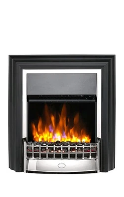 Dimplex CHT20X-CH Cheriton Deluxe Chrome2kW Freestanding Optiflame Electric Fire - Image 1 of 4