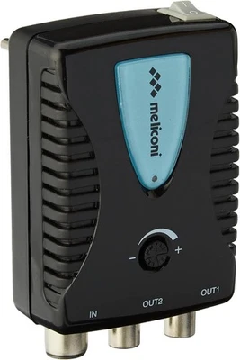 Meliconi AMP200, TV-Antennenverstärker, Digitaler 2-Wege-Signalverstärker[B-Ware - Bild 1 von 4
