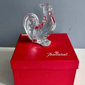 Baccarat Crystal Glass Rooster Figure Chinese Zodiac Year of the Rooster W/Box - Picture 1 of 10