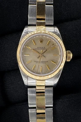 Rolex Oyster Perpetual 67183 1990 damas oro amarillo y acero 26 mm automático Foto 1 de 4