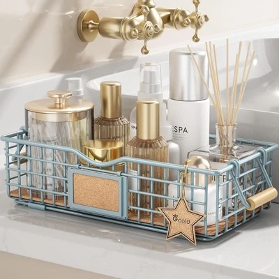 Bathroom Organizer Basket with Handles -Bathroom Organizers and Storage Cabinets - Image 1 of 4