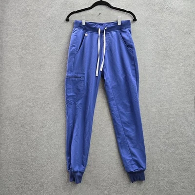 FIGS Women Scrub Pants XXS Blue Jogger Cargo Zip Zamora PO#1660 28" Inseam - Image 1 of 4