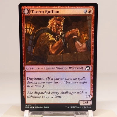 Tavern Ruffian   Tavern Smasher Foil (163) Innistrad: Midnight Hunt MTG - Image 1 of 2