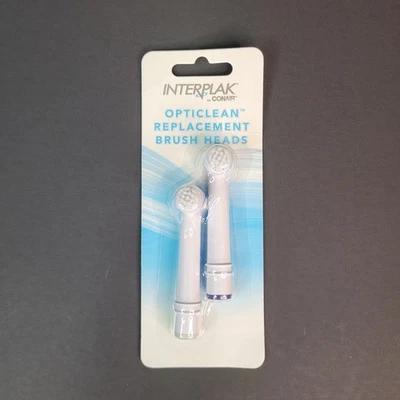 Interplak Conair Opticlean Replacement Brush Heads 2 Pack NEW - Image 1 of 4