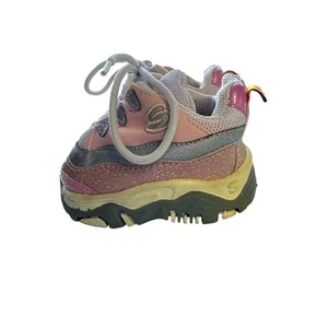 Skechers Build-A-Bear Kinder Sneaker Rosa Mesh Glitzer Schnürer - Bild 1 von 5