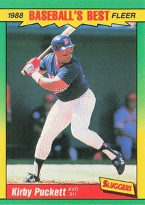 Kirby Puckett 1988 FLEER Baseball's Best SLUGGERS #30 MT - Picture 1 of 2