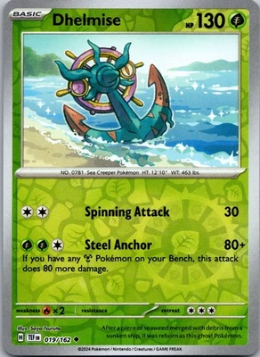 Dhelmise Reverse Holo Uncommon SV05: Temporal Forces 019/162 NM - Image 1 of 2