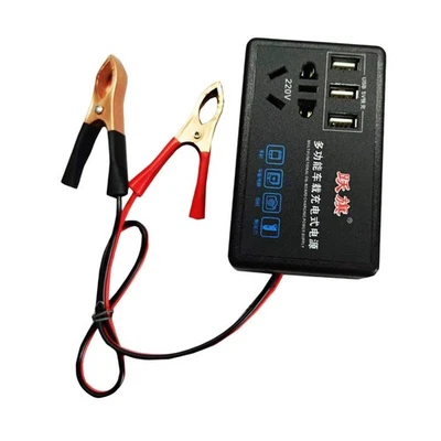 Auto-Stromrichter, 5 V USB-Ladeausgang, kompakt, hohe Leistung, 12 V 24 DC auf - Image 1 of 4