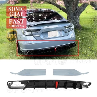 Difusor trasero estilo Yofer V2 para Honda Accord 2021-2022 + espátula de esquina gris sónico Foto 1 de 4
