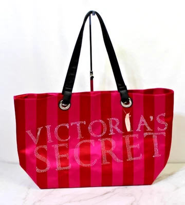 Bolso de Mano Victoria Secret Bling Letras Grande Rosa Nuevo con Etiqueta Foto 1 de 4