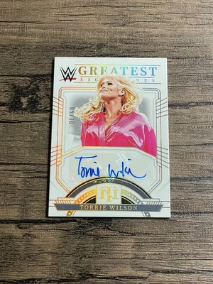 2024 National Treasures WWE Torrie Wilson Gold Greatest Signatures Auto /10 - Image 1 of 2