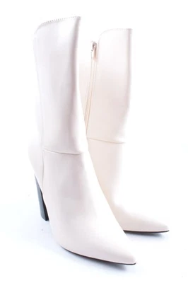 JUSTFAB Bottes à talon Dames Botte haute T EU 40 blanc cassé élégant - Photo 1/4