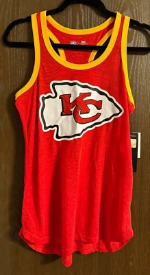 Camiseta sin mangas G-III Apparel NFL para mujer Kansas City Chiefs espalda de corredor talla XS - NUEVA CON ETIQUETAS Foto 1 de 2