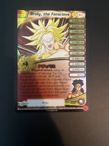 Broly The Ferocious LV3 HOLO FOIL Raro B3 DBZ Puntuación TCG Subconjunto Promocional Casi Nuevo - Imagen 1 de 2