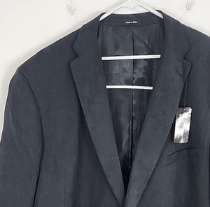 Jean Paul Germain NWT Mens Dark Gray Microfiber Sport Coat, 60L, MSRP $199 - Picture 1 of 17