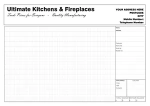 One A4 50 sets Duplicate NCR Planning Form - Kirchen, Wardrobes, Fireplaces - Picture 1 of 2