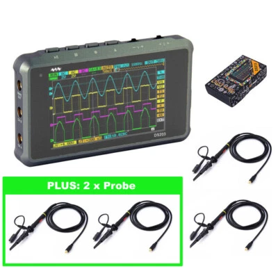 DS213 DSO213 (+4 PROBES ) Handheld Mini Portable PocketSized Digital Oscillosco - Image 1 of 4