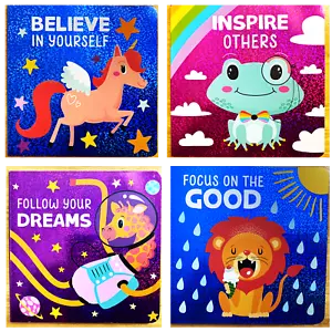 Believe, Focus, Follow, Inspire funkelnde Kinderbrettbücher IHRE WAHL NEU! - Bild 1 von 9