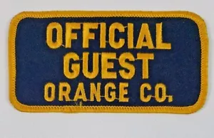 Offizieller Gast Orange Co. Bügelbild bestickt 2" x 4" Aufnäher neu - Bild 1 von 3