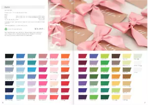 Berisfords ECO Double Satin Ribbon Narrow Widths 3mm 7mm 10mm 15mm 62 Colours - Picture 1 of 85