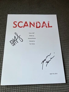 Cast Signed Autographed Scandal Finale Episode TV Script Cover Malina Foley 1 - Picture 1 of 1