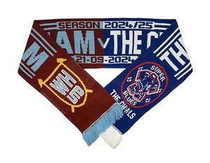 West Ham United v Chelsea 21/09/2024 Match Scarf -Football Scarves & Memorabilia - Picture 1 of 7