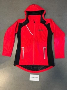 Super Mario Womens Jacket Nintendo Red Employee Full Zip Rain Coat Medium, New - Picture 1 of 2