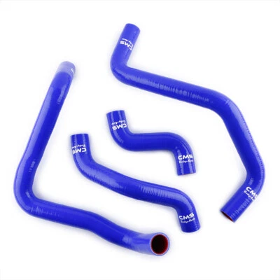 Fits 1972-1983 Fiat Bertone X1/9 1.3L 1.5L Silicone Radiator Coolant Blue Hoses - Image 1 of 4