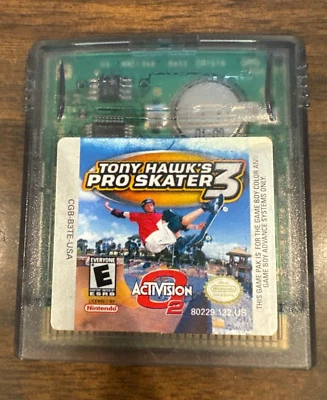 Gameboy Color Game: Tony Hawk's Pro Skater 3 - Cartucho solo probado funciona Foto 1 de 2