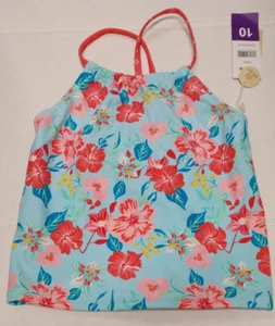 NWT Wallflower Swim Girls Tankini Swim Top Size 10 - Picture 1 of 2