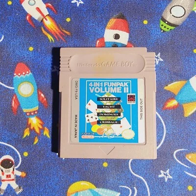 4-in-1 Funpak Vol II Game Boy Original *Board Games* Chess Checkers More Nice! - Image 1 of 2