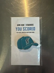 Miami Marlins Baseball Cap Pin - Home Run Rewards Giveaway 07/07/2023 - Picture 1 of 4