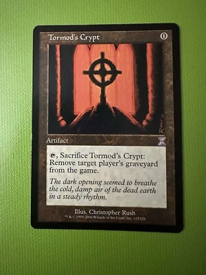 MTG Tormod’s Crypt (Time Spiral) Artist Proof From Christopher Rush Family - Image 1 of 3