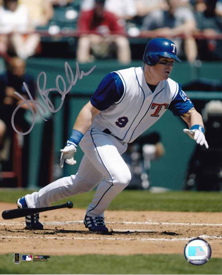 Hank Blalock autographed 8x10 Texas Rangers #1 Free Shipping  - Image 1 of 1