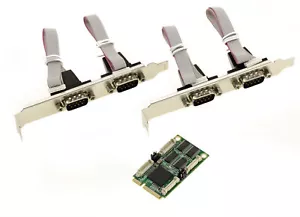 MiniPCIe Card - COM RS232 - 4 Ports - Mini PCI Express - Picture 1 of 3