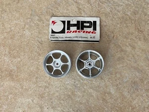 RC 1/10 Modell Tourenwagen Räder, HPI3627, 6 Speichen, 31 mm breit, Chrom, Neu. - Bild 1 von 1