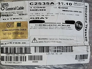 Carol C2535A 18/3C Premium Shielded Communication/Control Cable UL-2093 /50ft - Picture 1 of 8