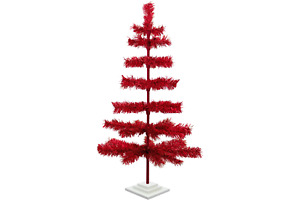 Artificial Tinsel Christmas Trees Decorative Display Table-Top Multi Colors