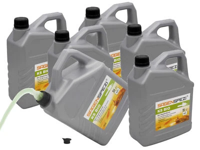 6x 5 Liter BIO Sägenspezi Säge-Kettenöl Haftöl für Motorsägen insgesamt 30 Liter - Bild 1 von 4