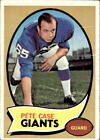 1970 Topps Pete Case 41 Vg Football New York Giants