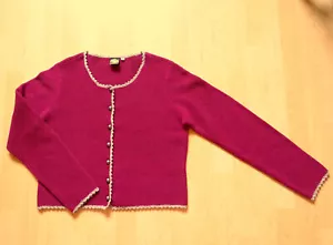 Hammerschmid Strickjacke NEU Gr. L himbeerfarben Reine Wolle Trachten Damen - Bild 1 von 7