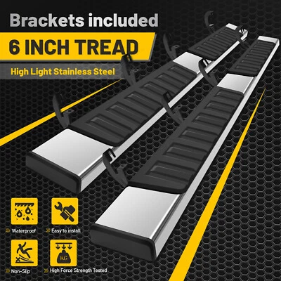 Running Board For 2015-2025 Chevy Colorado/GMC Canyon Crew Cab S/S 6" Truck Step - Image 1 of 4