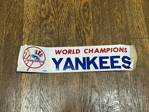 New York Yankees Vintage Bumper Sticker World Champions 1978 - Picture 1 of 4